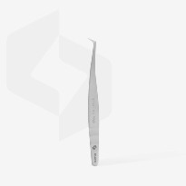 Pince cils courbé STALEKS Professional Eyelash Tweezers EXPERT 40 TYPE 12 (Curved Tweezers For Volume Extension,65')