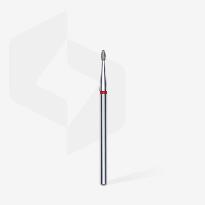 Embout Manucure STALEKS Diamond Nail Drill Bit, "BUD", Red, Head Diameter 1.6 Mm