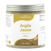 ARGILE JAUNE ILLITE KAOLIN POUDRE SURFINE pot de 400 gr 