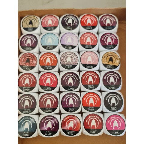 Lot de 30 Gel UV Couleur  ABC Nailstore artistgel LOT #2  TikTok
