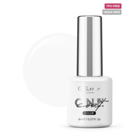 VSP GELme ONE Coat UV/LED Hybrid ESN 8ml Vernis Semi-Permanent #310 CLASSIC WHITE Couvrance Totale Sans HEMA ni TPO CLASSIC Collection 
