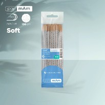 Kit de 10 Limes SMART-20  STALEKS sur sa base bois  grain 100 jetables PapmAm Files (Soft Foam Layer) 