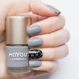 VERNIS STAMPING SILVER FOX  9ml  MOYOU