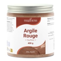 ARGILE Rouge Illite - Poudre surfine pot de 400 gr 