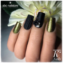 Gel couleur -NOIR - Artistgel Black Velvet #527 ABC-NAILSTORE