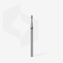 Lot de 10 Embouts Manucure STALEKS Diamond Nail Drill Bit, "Drop", Blue, Head Diameter 1.6 Mm