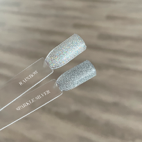 GUMMY BASE 3 en 1 Vernis semi permanent FUSION SPARKLE SILVER  GELLACCO