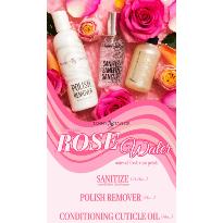 KIT  ROSE WATER  Tammy TAYLOR  désinfectant + huile cuticule+ dissolvant