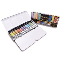 KIT PEINTURE 12 AQUARELLES Française au Miel SENNELIER Couleurs irisées 