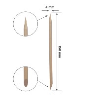 Batonnets Orange Stick STALEKS PRO For Manicure, Wooden 150 Mm