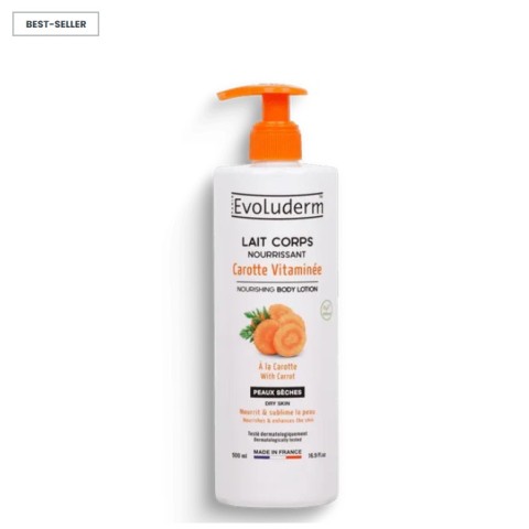 Lait Corps Nourrissant Carotte Vitaminée 500ml  Evoluderm