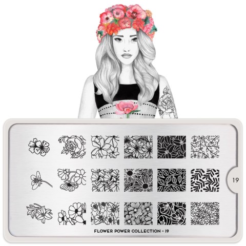 Plaque MOYOU Collection FLOWER POWER 19