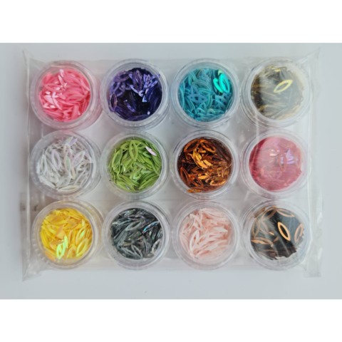 Kit de Dazzling OVALE color mix assortis pour nail art 