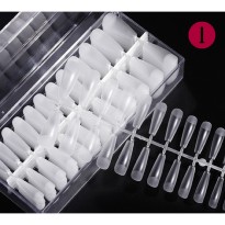 500 Capsules Transparente Forme COFFIN #01 Pour pose  Américaine