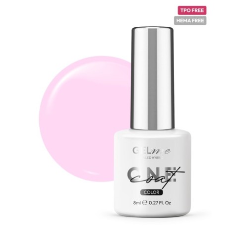VSP GELme ONE Coat  Vernis Semi-Permanent #316 Cosy Rosy  Couvrance Totale Sans HEMA ni TPO  UV/LED Hybrid ESN 8ml Collection Pastel DREAM TEAM