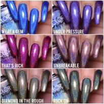 COLLECTION COMPLETE Vernis  ongles HALO JEWELS  Holographique Color Club 