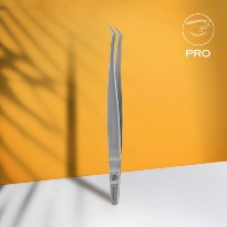 Pince cils courbé STALEKS Professional Eyelash Tweezers EXPERT 40 TYPE 13 (L-Shaped,40')