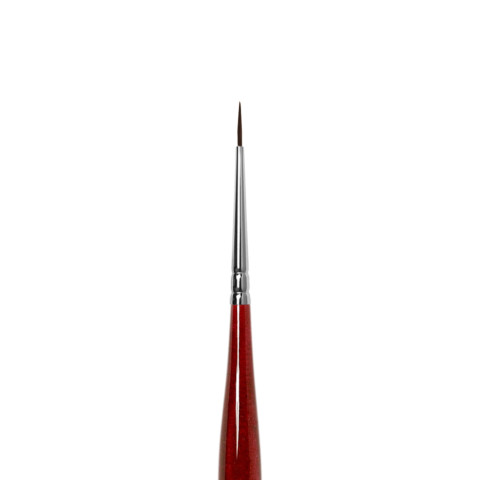 Pinceau de détail DB13R0 SQUIRREL #Roubloff Round Brush Dark Red