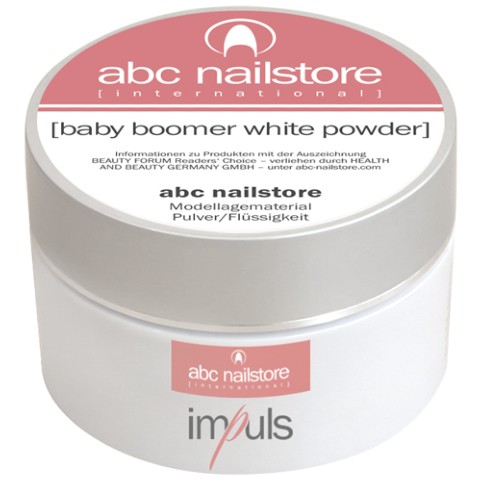 Poudre Acrylique Impuls Baby Boomer  White 35 gr ABC Nailstore