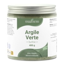 ARGILE Verte Illite - Poudre surfine pot de 400 gr 
