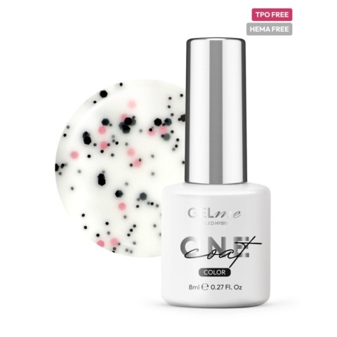 VSP GELme ONE Coat UV/LED Hybrid ESN 8ml Vernis Semi-Permanent #326 Stracciatella Ice Cream   Couvrance Totale Sans HEMA ni TPO  Collection LOVELY DOTS