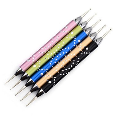 DOTTING TOOL DESIGN DOUBLE POINTE- LOT DE 5