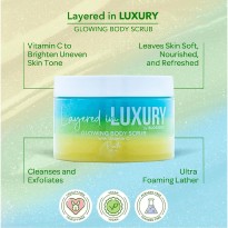 Gommage corps vitamine C Blossom LAYERED IN LUXURY Glowing Body Scrub 300ml – Peach