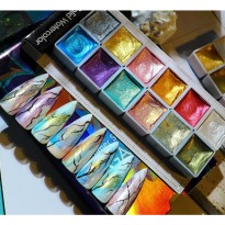 KIT Peinture aquarelle Water Color METALLIQUE