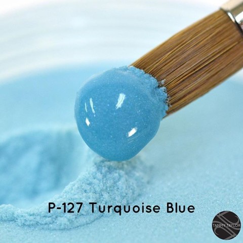 Résine acrylique PRIZMA POWDER Turquoise blue 45gr #127 TAMMY TAYLOR