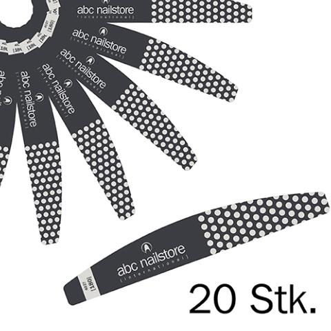 LOT DE 20 LIMES LONGLIFE EVER MOON ABC NAILSTORE 150/180