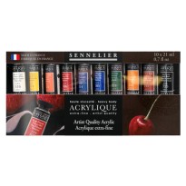  KIT 10 PEINTURES ACRYLIQUE Française  SENNELIER  