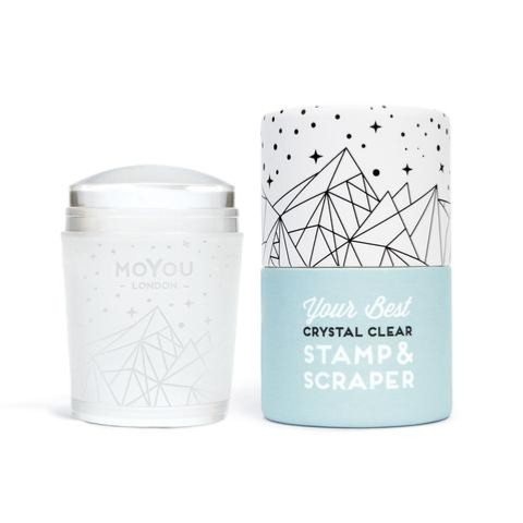 TAMPON TRANSPARENT ROND #CRYSTAL CLEAR STAMPER MOYOU