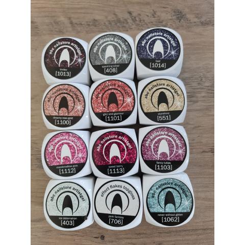 Lot de 12 Gel UV Couleur  ABC Nailstore artistgel LOT #4  TikTok