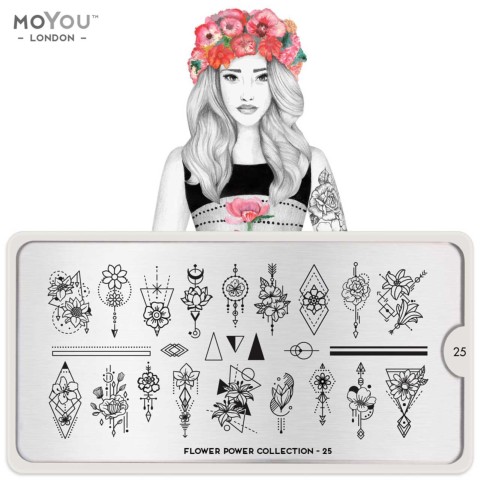 Plaque MOYOU Collection FLOWER POWER 25