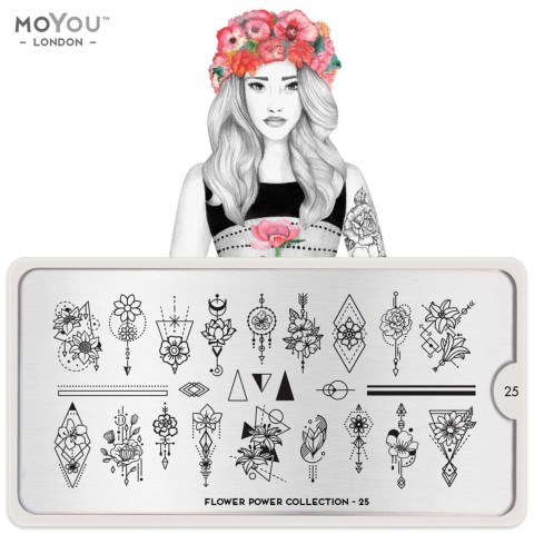 Plaque MOYOU Collection FLOWER POWER 25