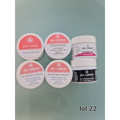 Lot de 6 Gel UV   ABC Nailstore artistgel LOT #22  TikTok